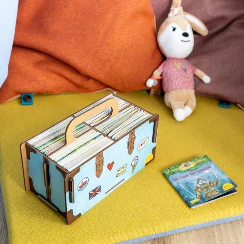 Pixi Buch Aufbewahrung in Kofferform